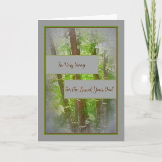 Sympathiekarte für einen Vater Karte (Vorderseite)