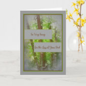 Sympathiekarte für einen Vater Karte (Gelbe Blume)