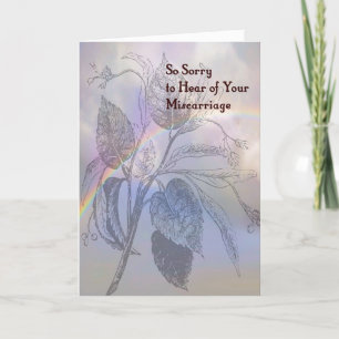 Sympathiekarte für Fehlgeburt Feiertagskarte