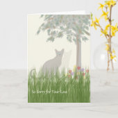 Sympathiekarte für Haustiere für Katzen Karte (Gelbe Blume)