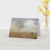 Sympathiekarte für Pferdebesitzer Karte (Gelbe Blume)