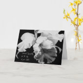 Sympathiekarte für Schwester mit Cattleya Orchid Karte (Gelbe Blume)