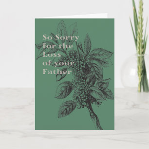 Sympathiekarte für Vater in Grün Karte