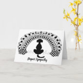 Sympathiekarte für Verlust des Heimtieres Karte (Gelbe Blume)