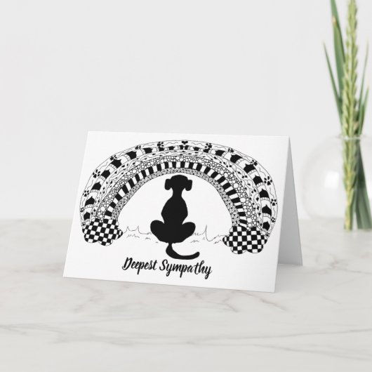 Sympathiekarte für Verlust des Heimtieres Karte (Vorderseite)