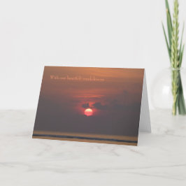 Sympathiekarte - herzliches Beileid Karte