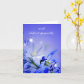 Sympathiekarte Karte (Gelbe Blume)