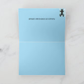 Sympathiekarte: katholisches Kreuz Karte (Innenseite)