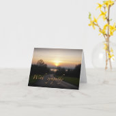 Sympathiekarte (klein) karte (Gelbe Blume)