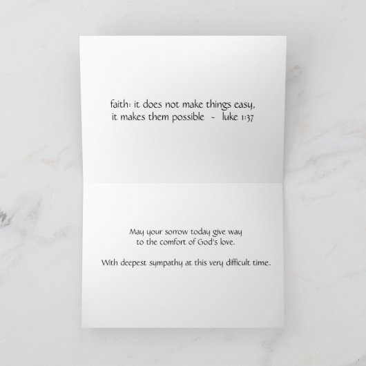 Sympathiekarte: Magnolia w Scripture verse on Fait Karte (Innenseite)