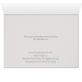 Sympathiekarte mit einem gekümmert (Innenansicht Horizontal (Unten))