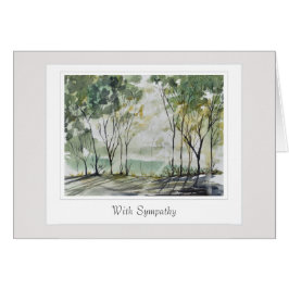 Sympathiekarte mit einem gekümmert