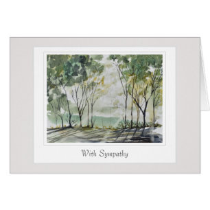 Sympathiekarte mit einem gekümmert