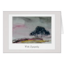 Sympathiekarte mit einem gekümmert