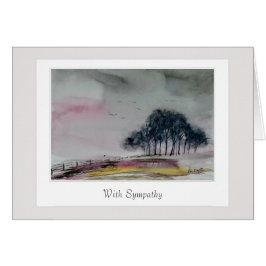 Sympathiekarte mit einem gekümmert