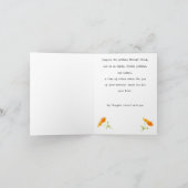 Sympathiekarte mit Gedanken Karte (Innenseite)