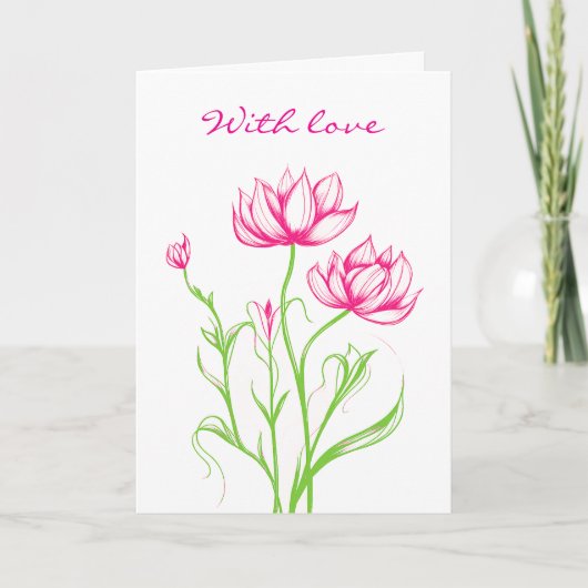 Sympathiekarte mit Liebe Feiertagskarte (Vorderseite)