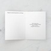 Sympathiekarte mit Lila Blume Karte (Innenseite)