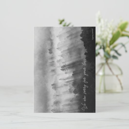 Sympathiekarte - Morgennebel (Stehend Vorderseite)