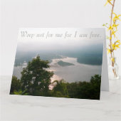 Sympathiekarte, nicht weinen für mich karte (Gelbe Blume)