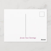 Sympathiekarte Postkarte (Rückseite)