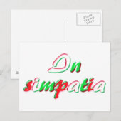 Sympathiekarte Postkarte (Vorne/Hinten)