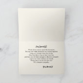 Sympathiekarte Sunset Deepest Dankeskarte (Innenseite)