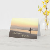 Sympathiekarte: Surfer Karte (Gelbe Blume)