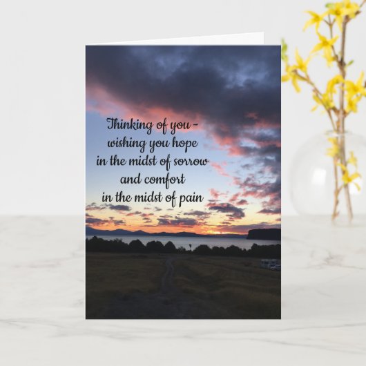 Sympathiekarte von dalDesignNZ Karte (Gelbe Blume)