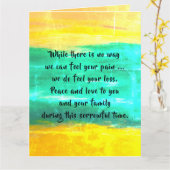 Sympathiekarte von dalDesignNZ Karte (Gelbe Blume)