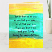 Sympathiekarte von dalDesignNZ Karte (Vorderseite)