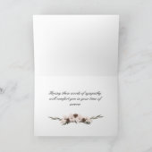 Sympathiekarte zum Tod eines Partners Karte (Innenseite)