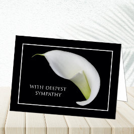 Sympathiekarten Tod - mit tiefem Beileid Karte