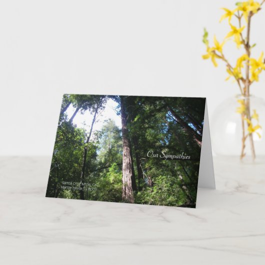Sympathies - Redwoods - Card Karte (Gelbe Blume)