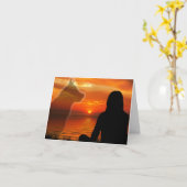 Sympathische Karte des Hundes mit Gedicht (Gelbe Blume)