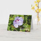 Sympathische Karte - Leerzeichen für Ihre Nachrich (Gelbe Blume)