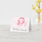 Sympathische Karten mit schöner, rosa Rose (Gelbe Blume)