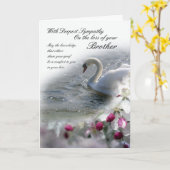 Sympathischer Verlust der Bruderkarte Karte (Gelbe Blume)