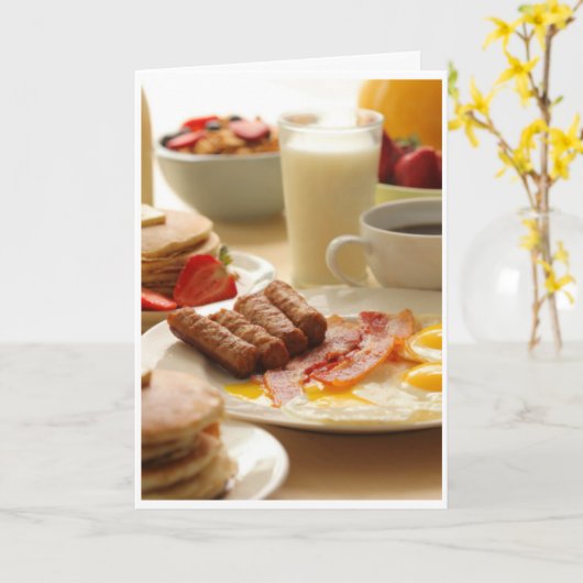 Sympathy - Breakfast Karte (Gelbe Blume)