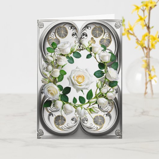 Sympathy Card, 5" x 7" Faltkarte Karte (Gelbe Blume)