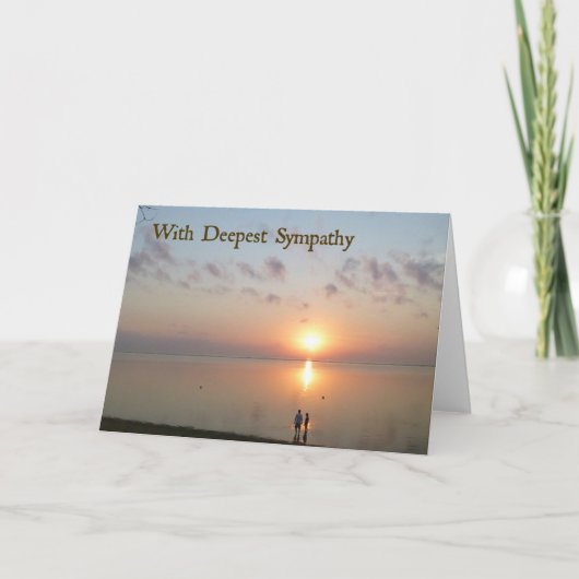 Sympathy Card - Am Strand Karte (Vorderseite)