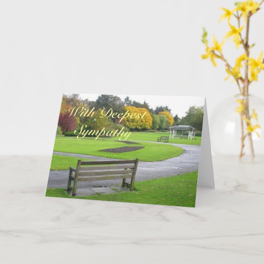 Sympathy Card anpassen Karte (Gelbe Blume)