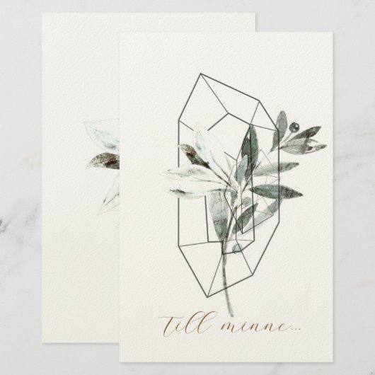 sympathy card briefpapier (Vorne/Hinten)