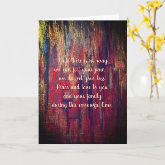 Sympathy Card by dalDesignNZ Karte (Gelbe Blume)