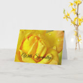 Sympathy Card Christliche Schrift Karte (Gelbe Blume)