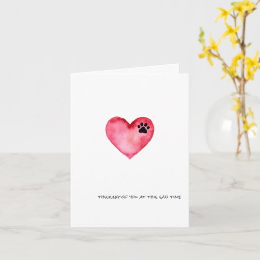 Sympathy Card - Denken Sie an Sie in dieser trauri Karte (Gelbe Blume)