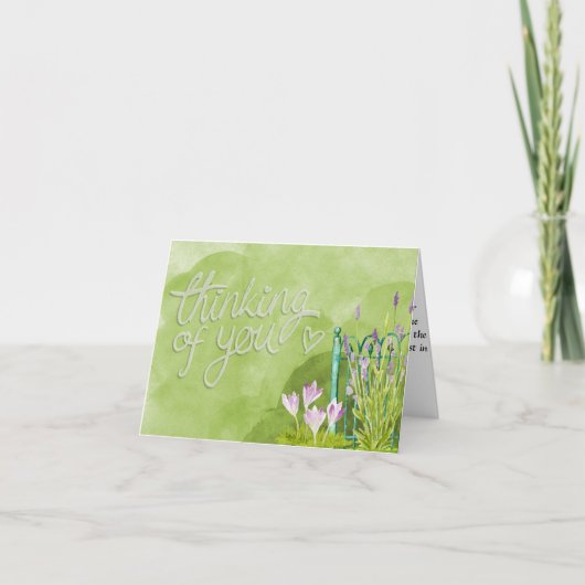 Sympathy Card - Denken Sie an Sie Karte (Vorderseite)