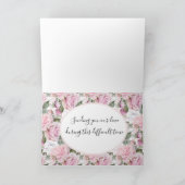 Sympathy Card Floral Karte (Innenseite)
