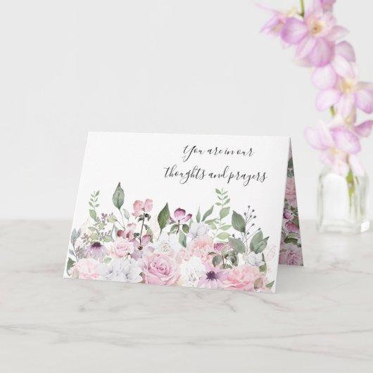 Sympathy Card Floral Karte (Orchidee)
