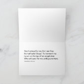 Sympathy Card for Cat Owner Karte (Innenseite)